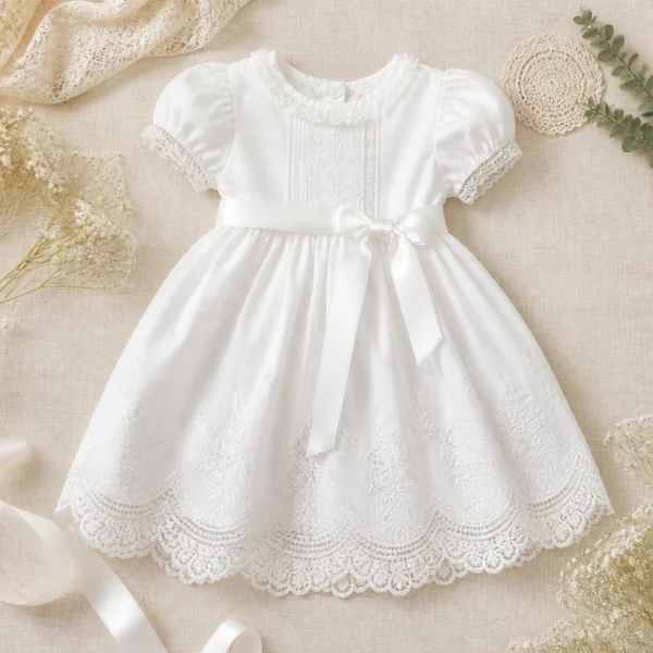 Vestido Bautizo Encaje
